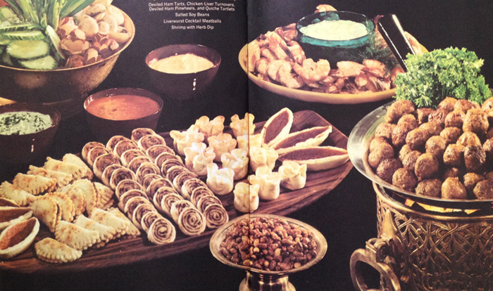 Resultado de imagem para cocktail sausages 1960s